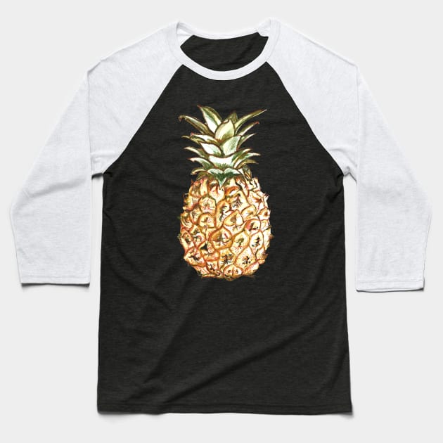 Pineapple Baseball T-Shirt by Kyko619